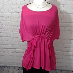 Eri + ali front cinch waist shirt